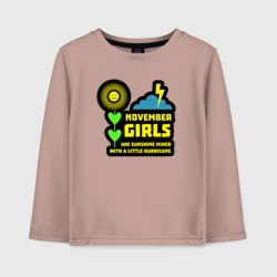 Детский лонгслив хлопок Ноябрьские девушки
