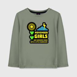 Детский лонгслив хлопок Ноябрьские девушки