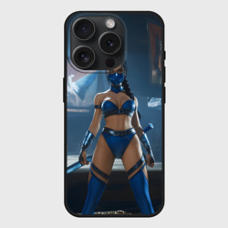 Чехол силиконовый для Apple iPhone 15 Pro матовый Китана в стойке 