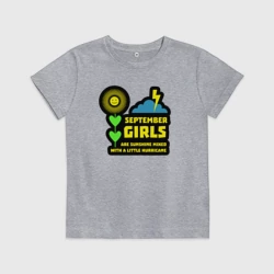 Детская футболка хлопок Сентябрьские девушки