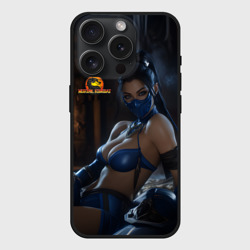 Чехол силиконовый для Apple iPhone 15 Pro матовый Загадочная Китана
