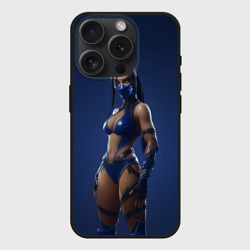 Чехол силиконовый для Apple iPhone 15 Pro матовый Китана в латексном костюме