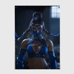 Постер Китана с косичками