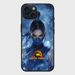 Чехол силиконовый для Apple iPhone 15 матовый Mortal Kombat Kitana