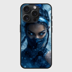 Чехол силиконовый для Apple iPhone 15 Pro матовый Китана и снег