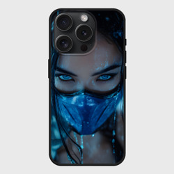 Чехол силиконовый для Apple iPhone 15 Pro матовый Китана - ледяной холод