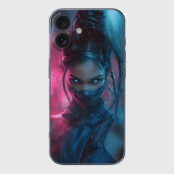 Чехол для iPhone 16 силиконовый с защитой камеры Ярость Китаны