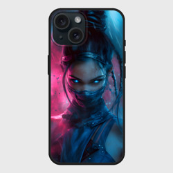 Чехол силиконовый для Apple iPhone 15 матовый Ярость Китаны