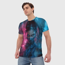 Мужская футболка 3D Ярость Китаны - фото 2