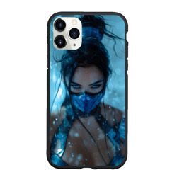 Чехол для iPhone 11 Pro Max матовый Китана и снежный фон