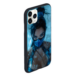 Чехол для iPhone 11 Pro Max матовый Китана и снежный фон - фото 2