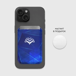 Картхолдер Magsafe магнитный Warframe blue poly - фото 2