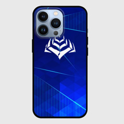 Чехол для iPhone 13 Pro Warframe blue poly