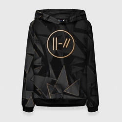 Женская толстовка 3D Twenty One Pilots golden poly