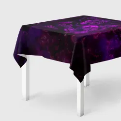 Скатерть 3D Неоновый самурай в космосе