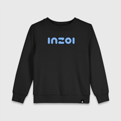 Детский свитшот хлопок Inzoi синий логотип