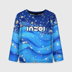 Детский лонгслив 3D Inzoi логотип
