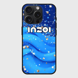 Чехол силиконовый для Apple iPhone 15 Pro матовый Inzoi логотип