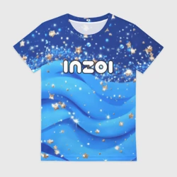 Женская футболка 3D Inzoi логотип