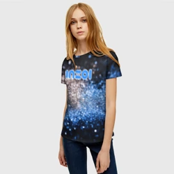 Женская футболка 3D Inzoi логотип игры - фото 2