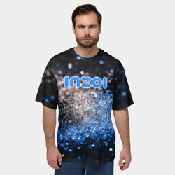 Мужская футболка oversize 3D Inzoi логотип игры - фото 2