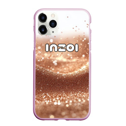 Чехол для iPhone 11 Pro Max матовый Inzoi логотип на песочном фоне