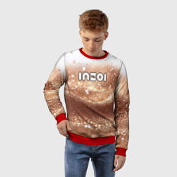 Детский свитшот 3D Inzoi логотип на песочном фоне - фото 2