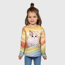 Детский лонгслив 3D Inzoi кошечка - фото 2