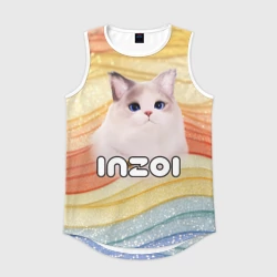 Мужская спортивная майка 3D Inzoi кошечка