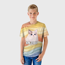 Детская футболка 3D Inzoi кошечка - фото 2