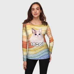 Женский лонгслив 3D Inzoi кошечка - фото 2