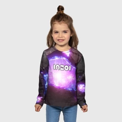 Детский лонгслив 3D Inzoi космический фон - фото 2