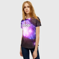Женская футболка 3D Inzoi космический фон - фото 2