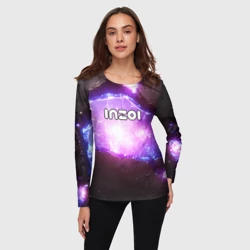 Женский лонгслив 3D Inzoi космический фон - фото 2