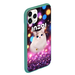 Чехол для iPhone 11 Pro Max матовый Inzoi кошечка и логотип - фото 2