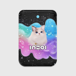 Картхолдер Magsafe магнитный Inzoi кошечка волнистая радуга