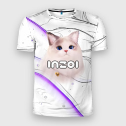 Мужская футболка 3D Slim Inzoi лого с кошкой 