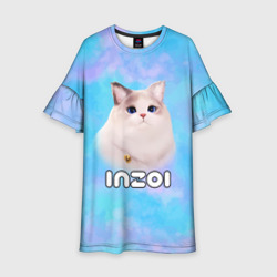 Детское платье 3D Inzoi кошечка и логотип игры