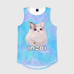 Мужская спортивная майка 3D Inzoi кошечка и логотип игры