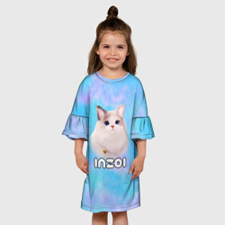 Детское платье 3D Inzoi кошечка и логотип игры - фото 2