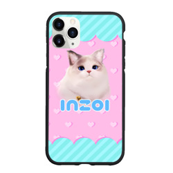 Чехол для iPhone 11 Pro Max матовый Inzoi с кошечкой