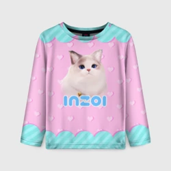 Детский лонгслив 3D Inzoi с кошечкой