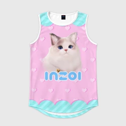 Мужская спортивная майка 3D Inzoi с кошечкой