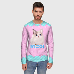Мужской лонгслив 3D Inzoi с кошечкой - фото 2