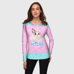 Женский лонгслив 3D Inzoi с кошечкой - фото 2