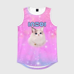 Мужская спортивная майка 3D Inzoi розовый фон