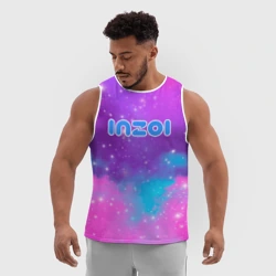 Мужская спортивная майка 3D Inzoi фиолетовые оттенки  - фото 2