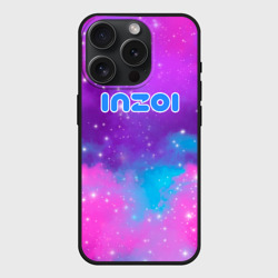 Чехол силиконовый для Apple iPhone 15 Pro матовый Inzoi фиолетовые оттенки 