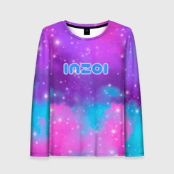 Женский лонгслив 3D Inzoi фиолетовые оттенки 