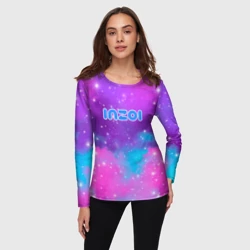 Женский лонгслив 3D Inzoi фиолетовые оттенки  - фото 2